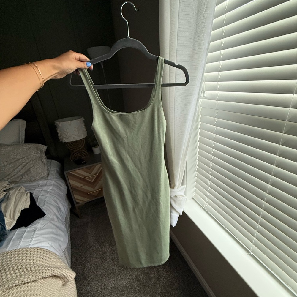 Green Zara Midi Dress